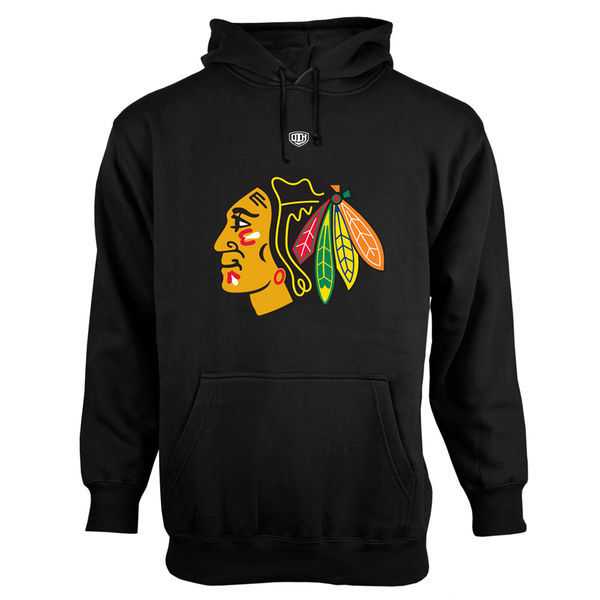 Men's Chicago Blackhawks Old Time Hockey Big Logo with Crest Pullover Hoodie - Black,We sell and wholesale Men's Chicago Blackhawks Old Time Hockey Big Logo with Crest Pullover Hoodie - Black on line form chian!